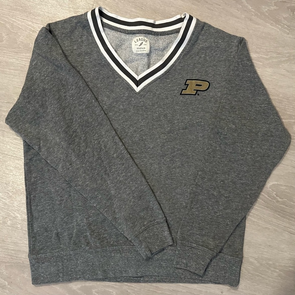 Purdue Charcoal Gray Crewneck